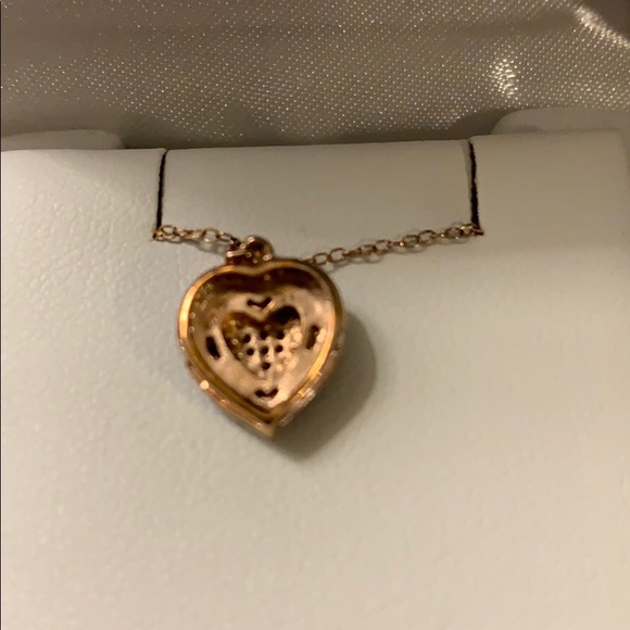 Heart necklace 1/20 carattw diamond sterlingsilver - Picture 3 of 6